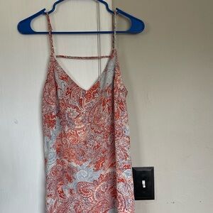 Eight Sixty Red and Blue Paisley Dress